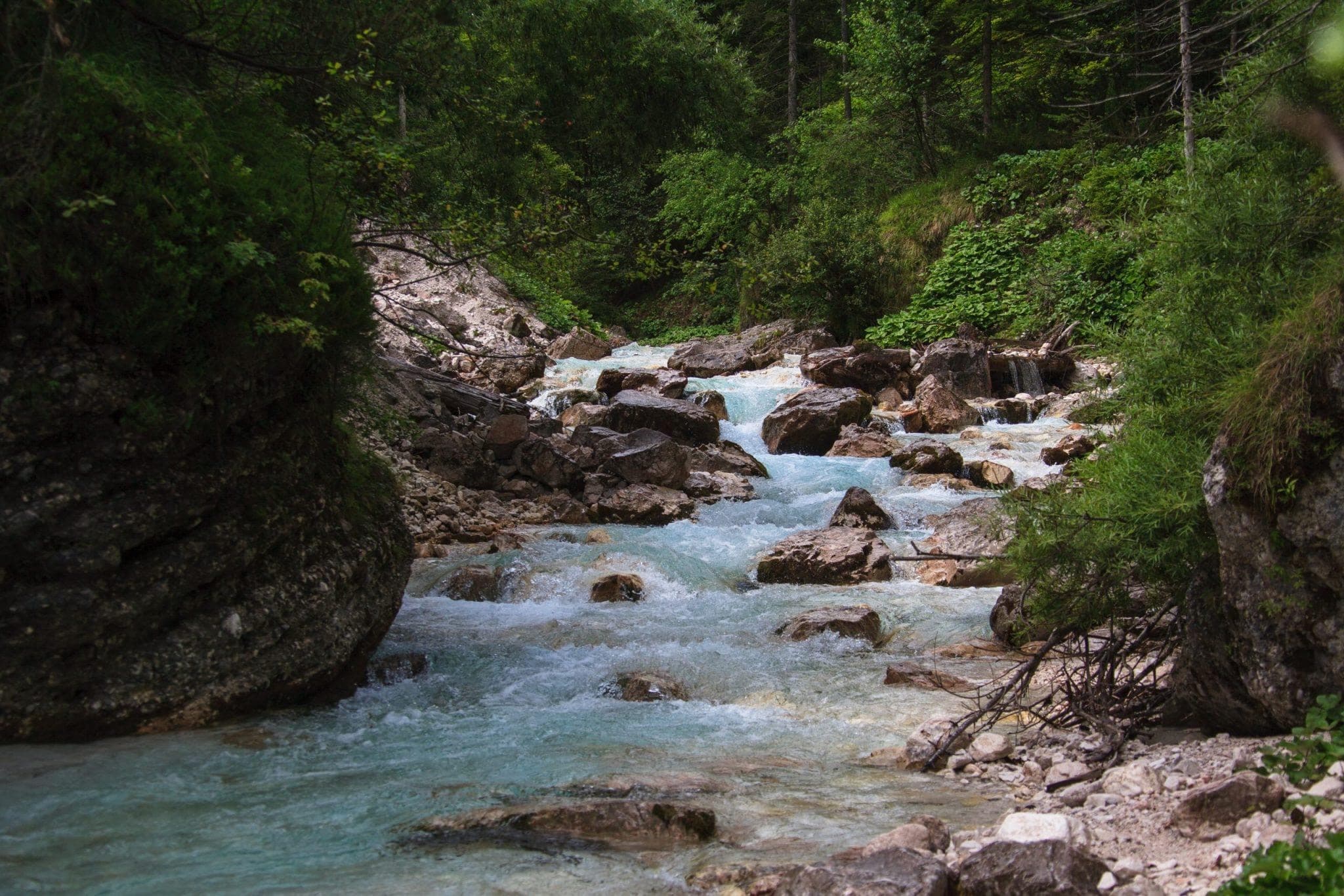 Reka Triglavska Bistrica v dolini Vrata pri Mojstrani